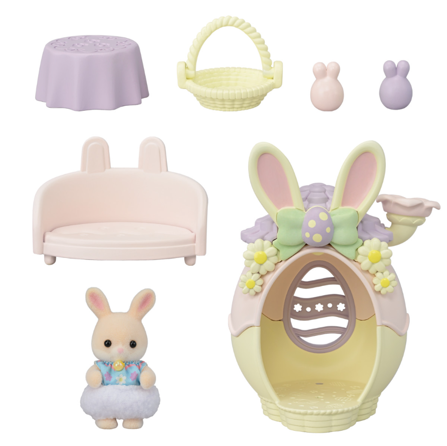 CALICO EASTER EGG HUTCH SET