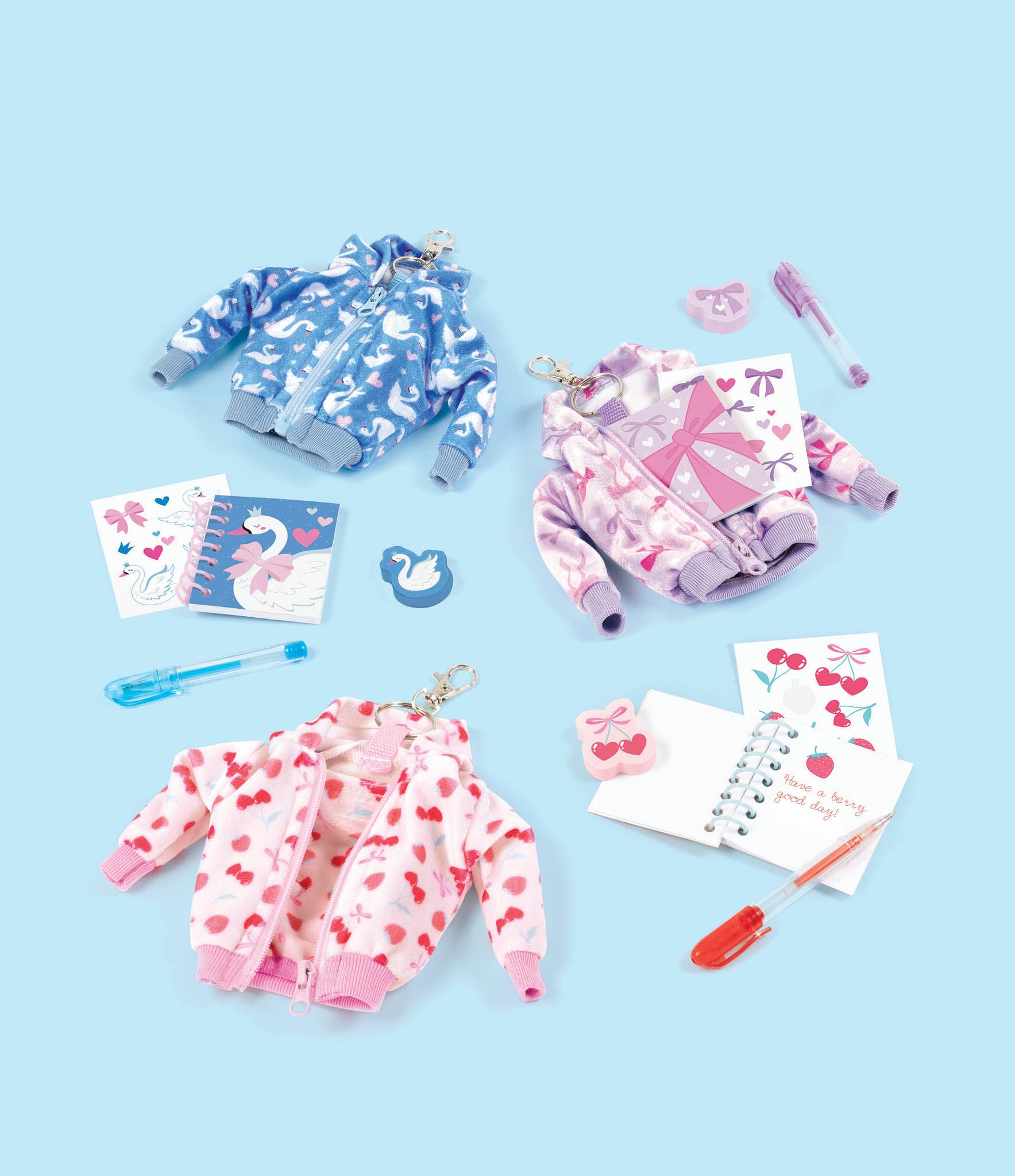 KEYCHAIN MINI HOODIES WITH STATIONERY
