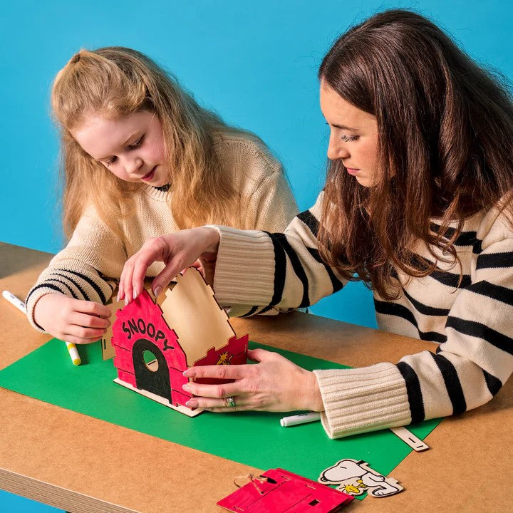 BIRDHOUSE WOODEN COLOR IN KIT PEANUTS