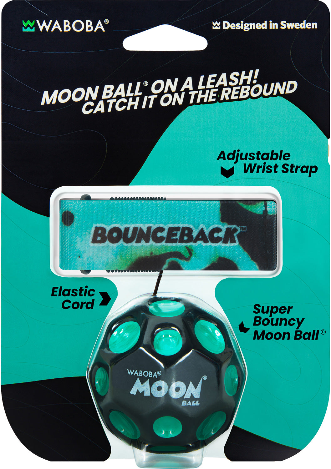 BOUNCEBACK MOON BALL ON LEASH