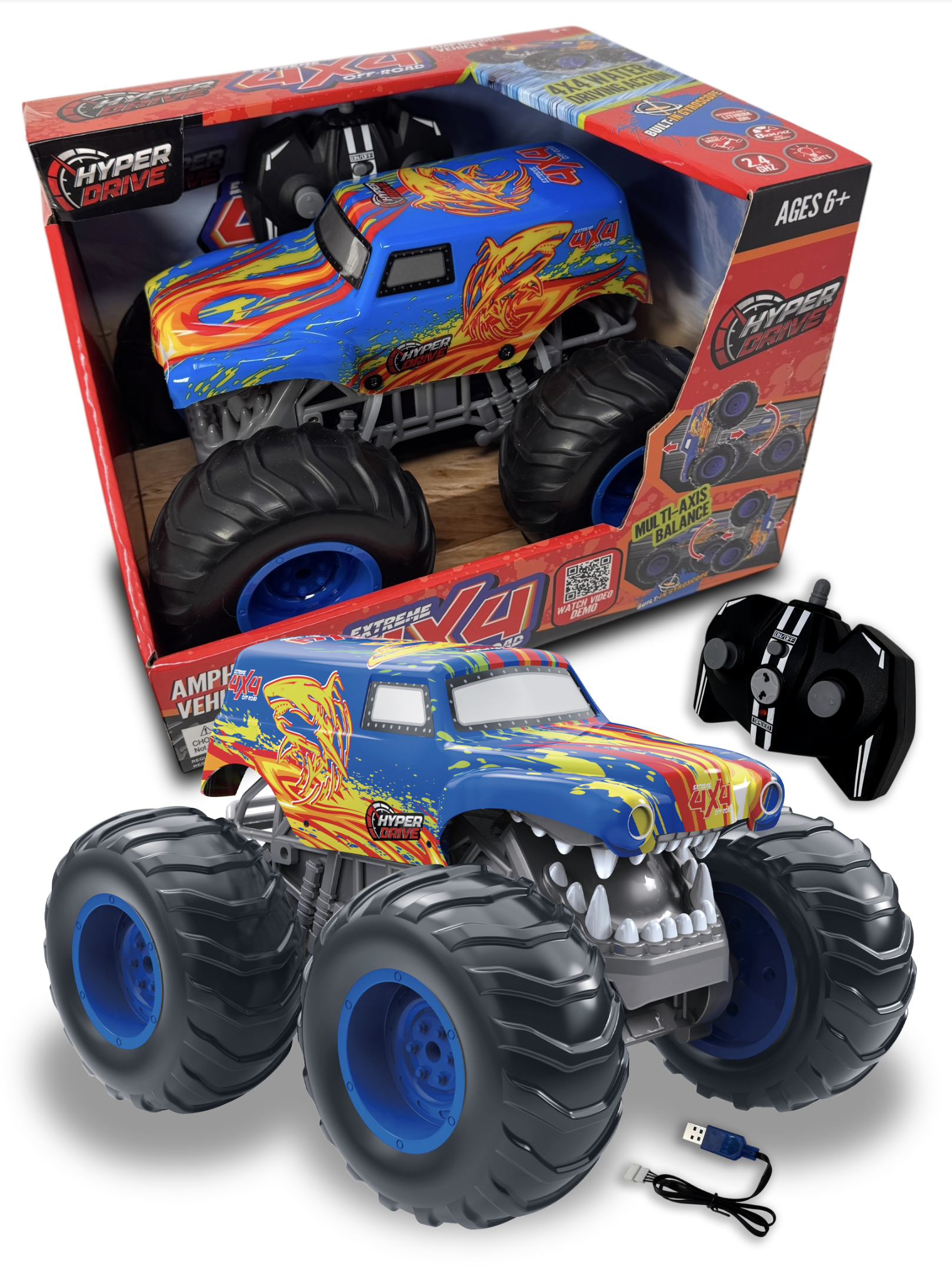 HYPER DRIVE EXTREME 4X4 AMPHIBIOUS VEHICLE RC