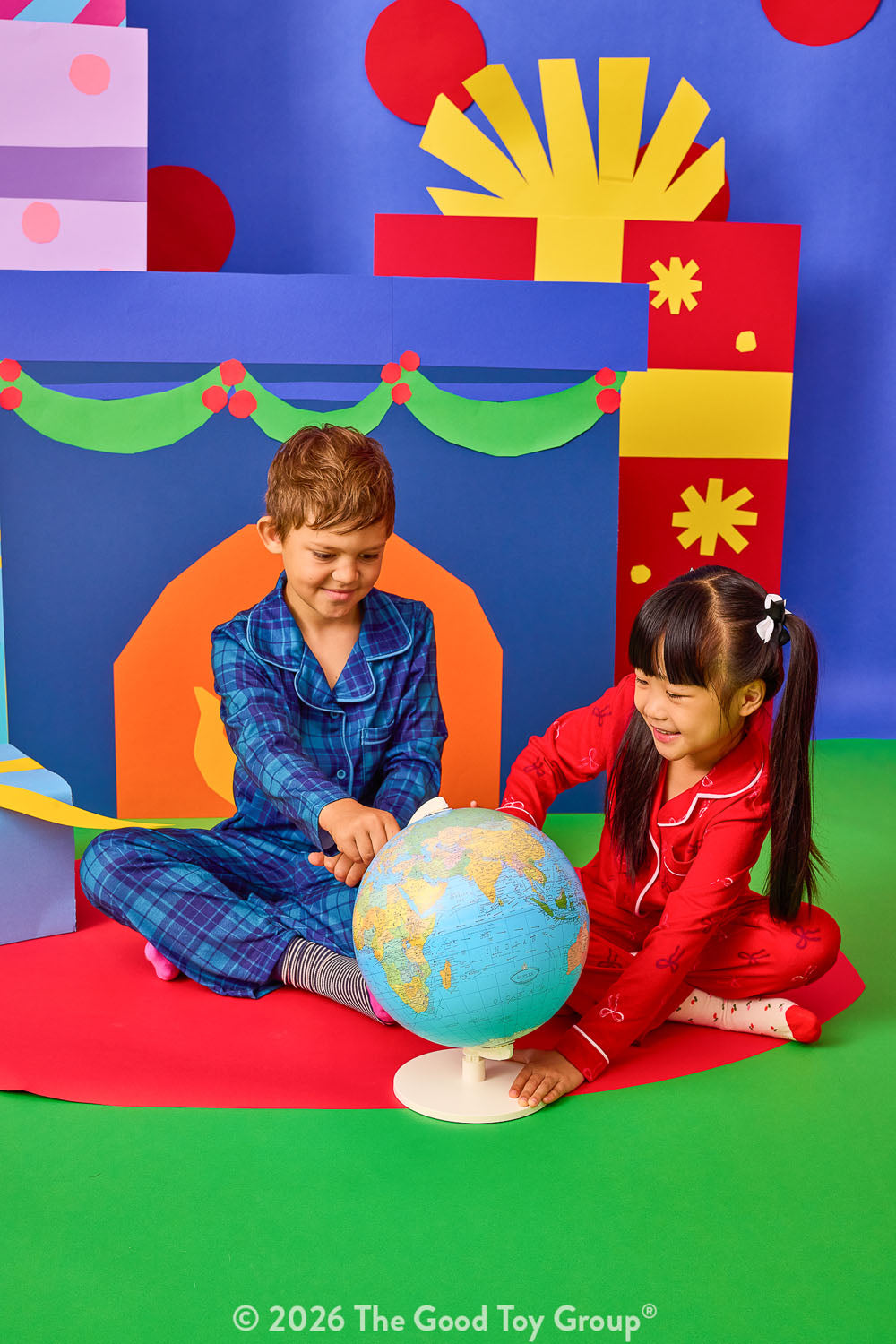 ILLUMINATED GEOPOLITICAL GLOBE