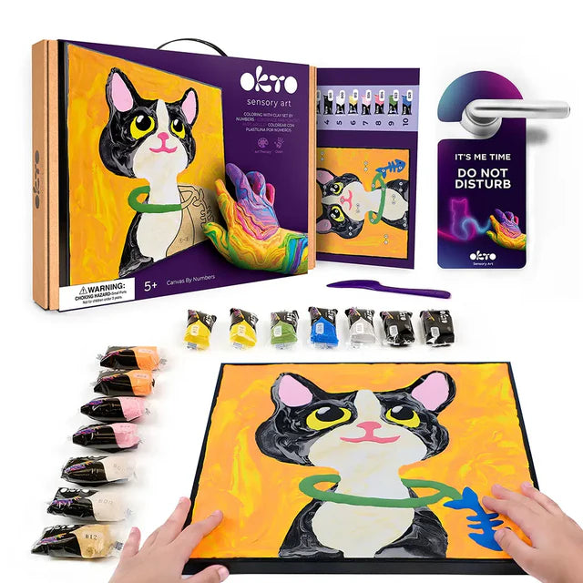 COLOR BY NUMBERS CLAY CAT