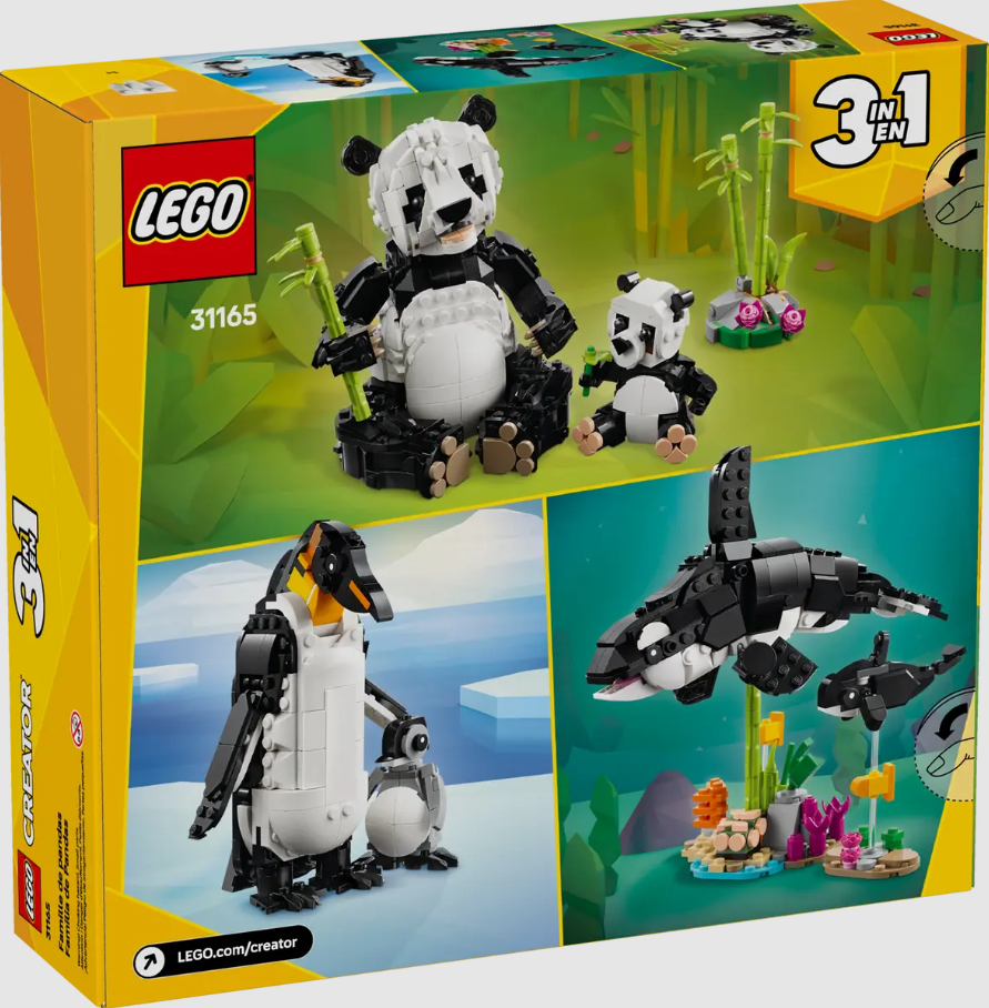 PANDA FAMILY WILD ANIMALS CREATOR LEGO