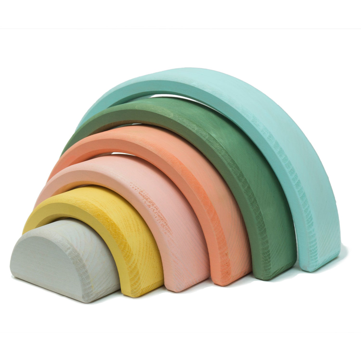 RAINBOW NESTING BLOCKS WOOD & STAIN