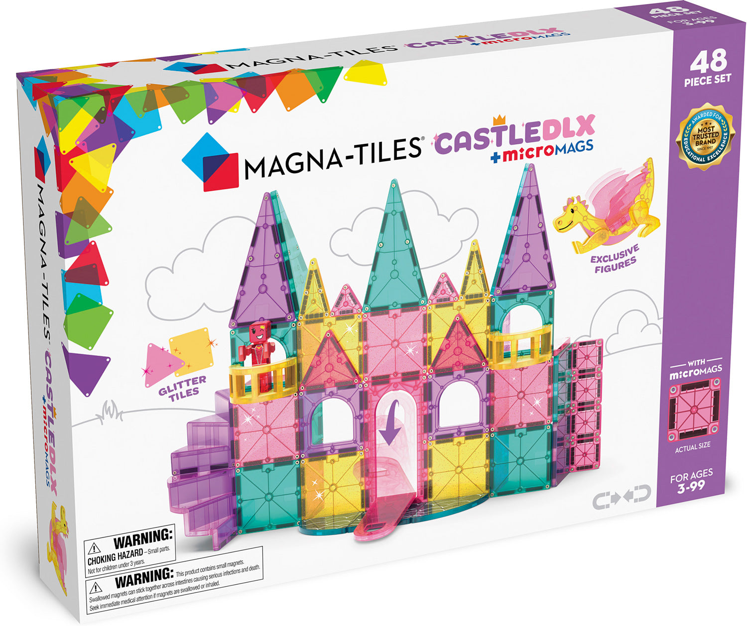 MAGNA TILES CASTLE DLX 48 PC SET