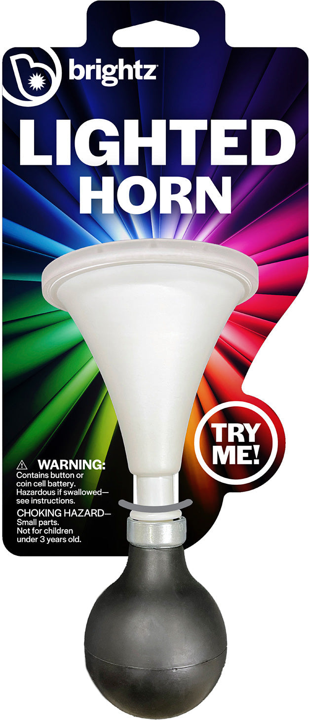 HORN LIGHTED SQUISH WHITE MULTICOLOR LEDS