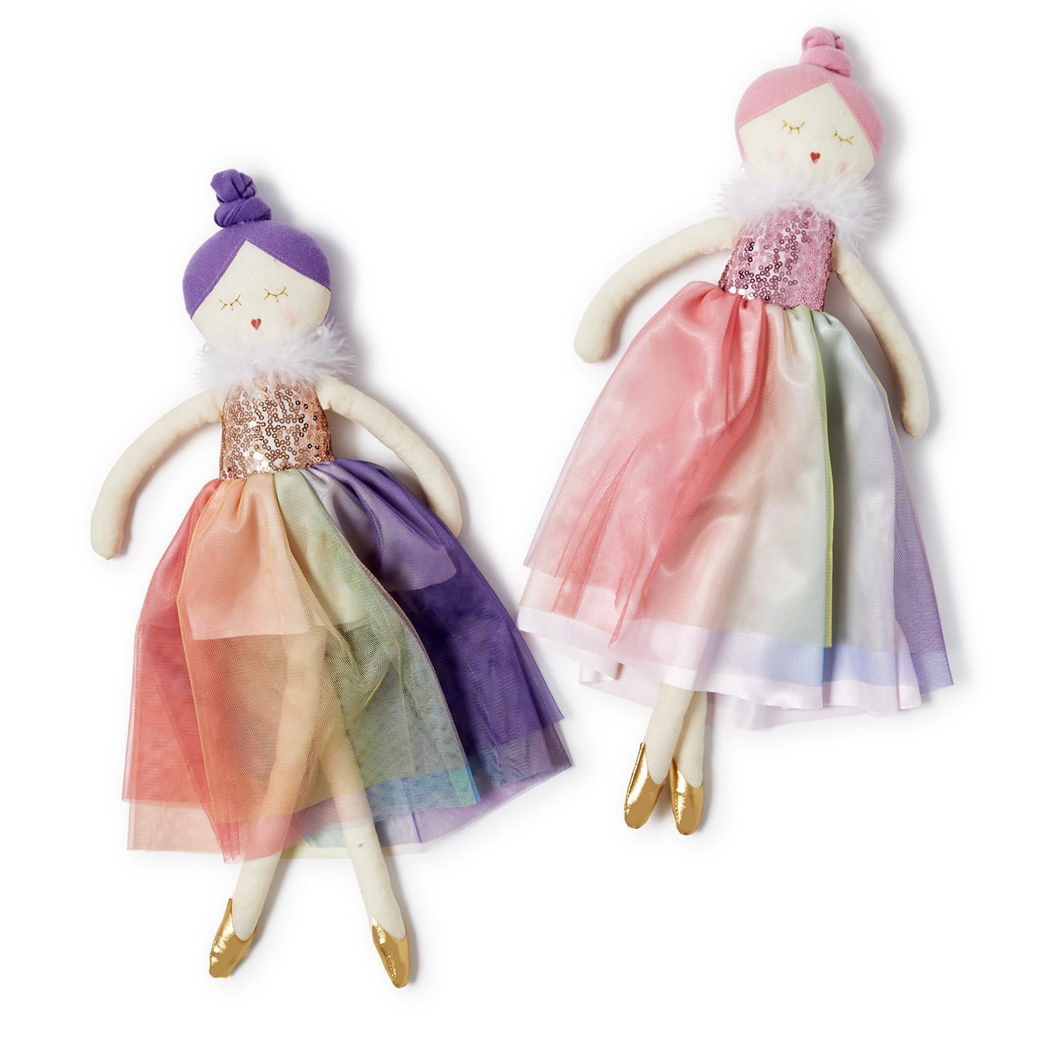 DOLL BALLERINA RAINBOW TUTU