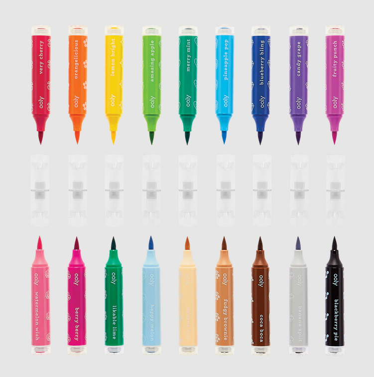 MARKERS STAMPABLE SCENTED 18-PK
