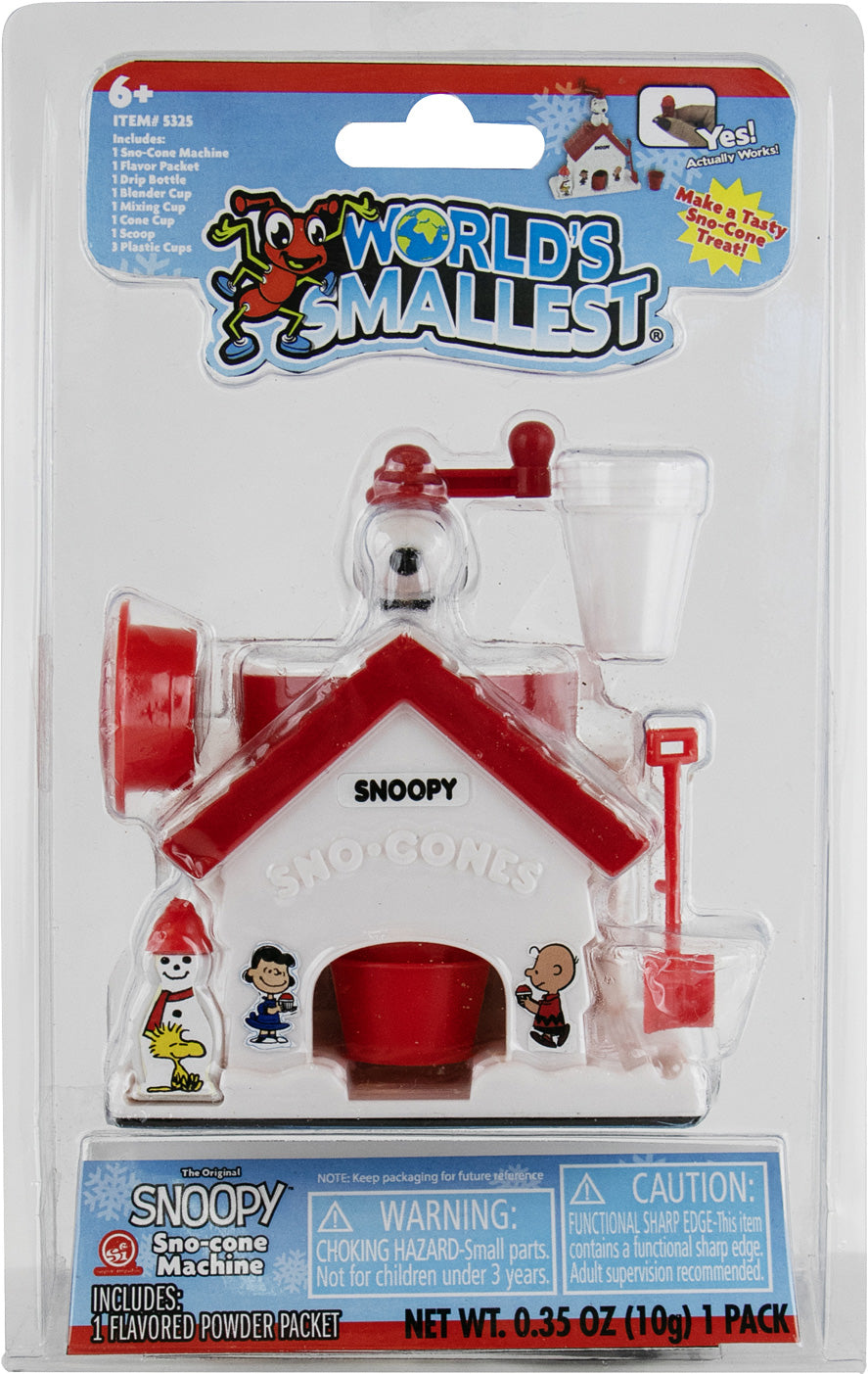 WORLDS SMALLEST SNOOPY SNO CONE MAKER