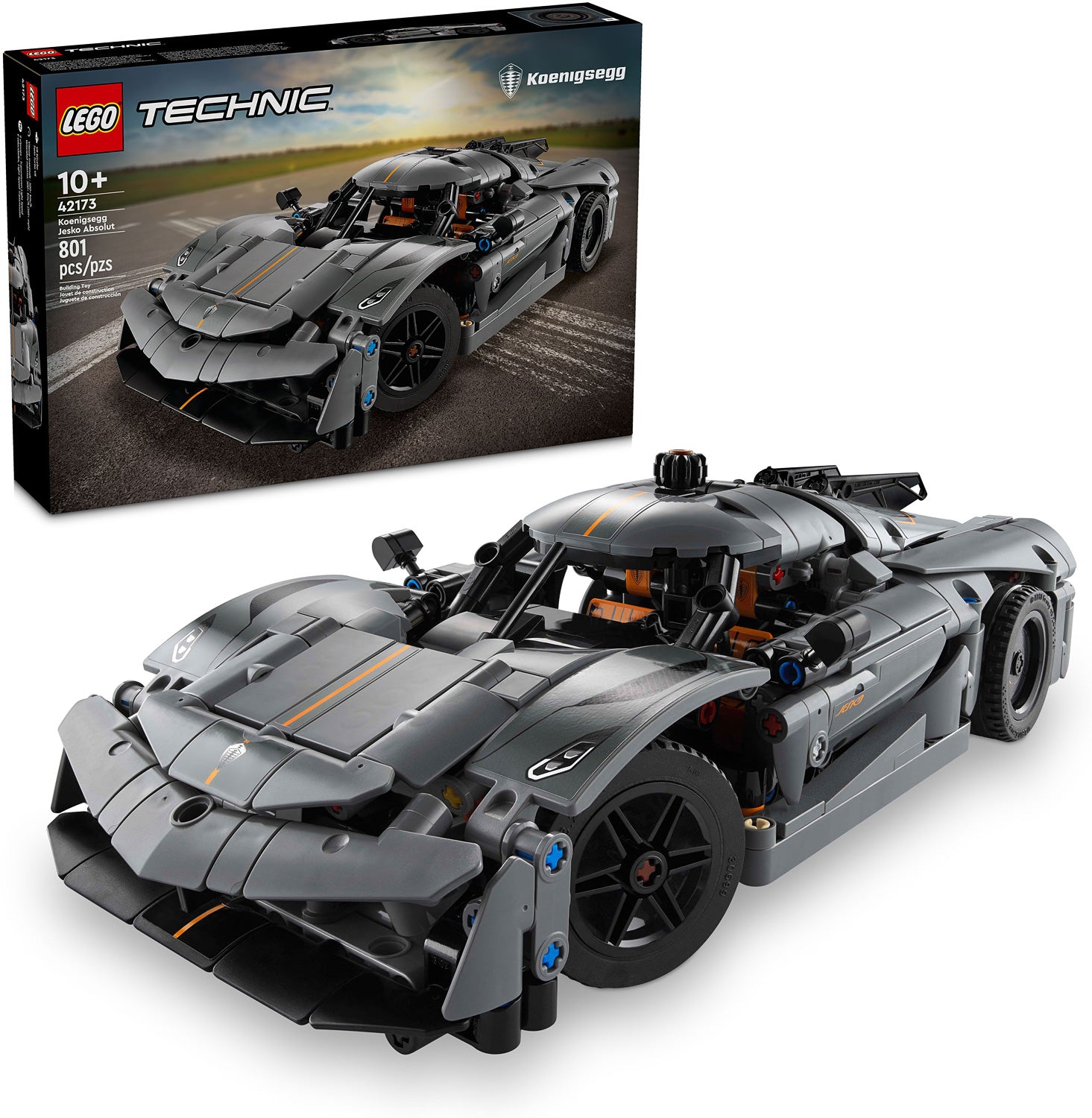 KOENIGSEGG JESKO ABSOLUT GRAY HYPERCAR TECHNIC LEGO