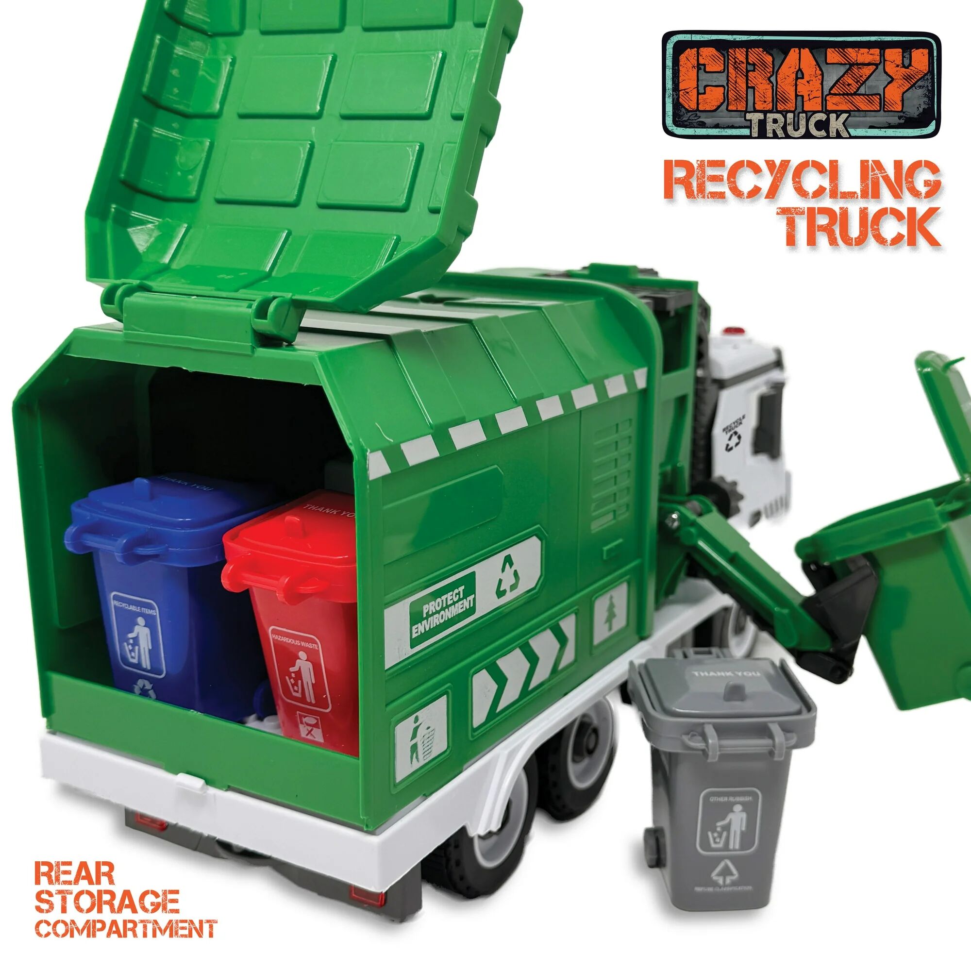 RECYCLING TRUCK LIGHT & SOUND CRAZY TRUCKS