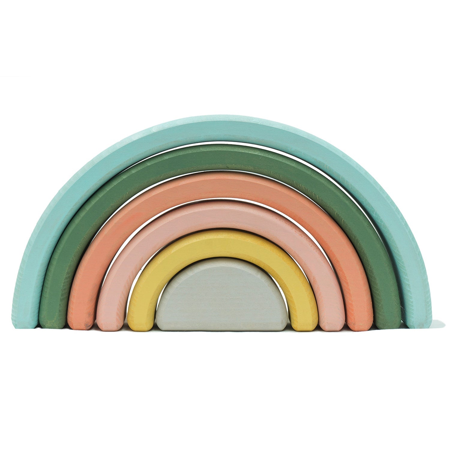 RAINBOW NESTING BLOCKS WOOD & STAIN