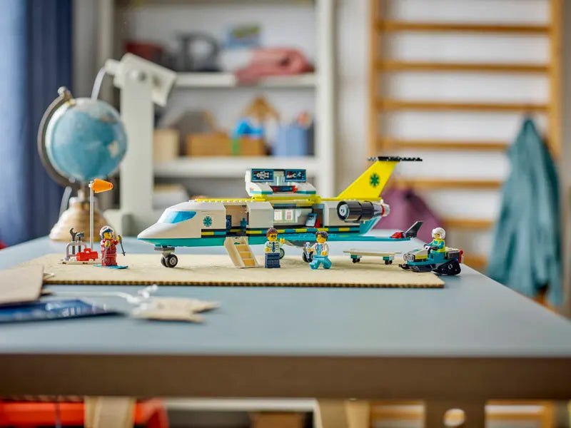 EMERGENCY AIR AMBULANCE AIRPLANE CITY LEGO