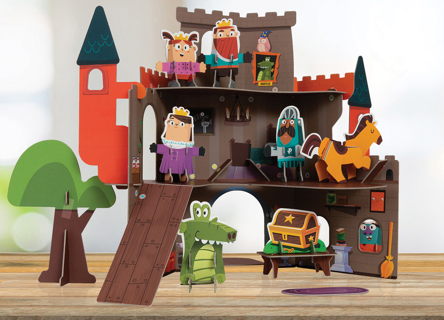 CASTLE PLAYSET DIY BUILD W STICKERS