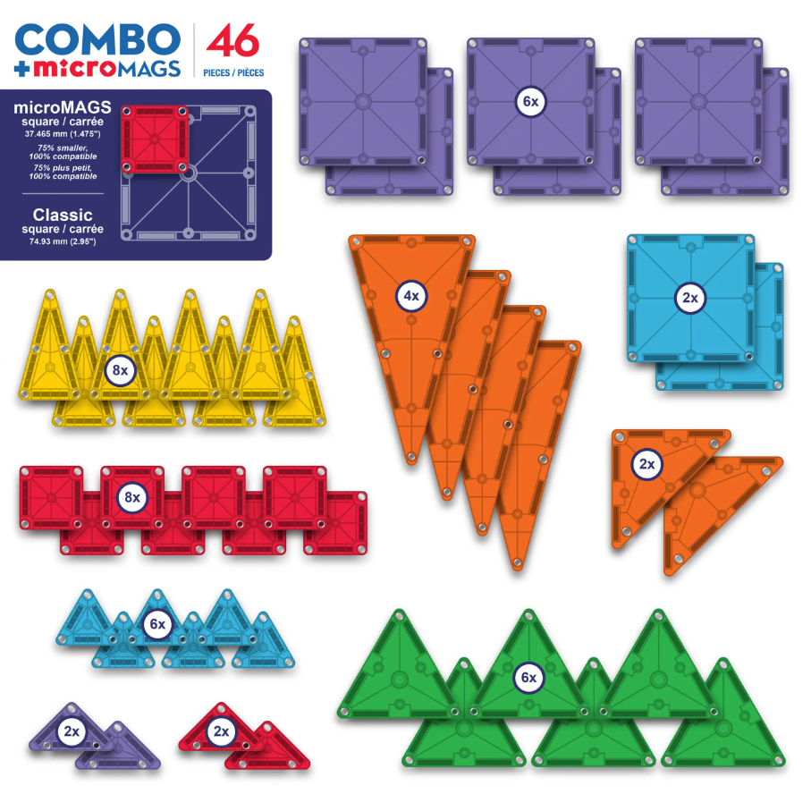 MAGNA TILES COMBO 46 PC SET
