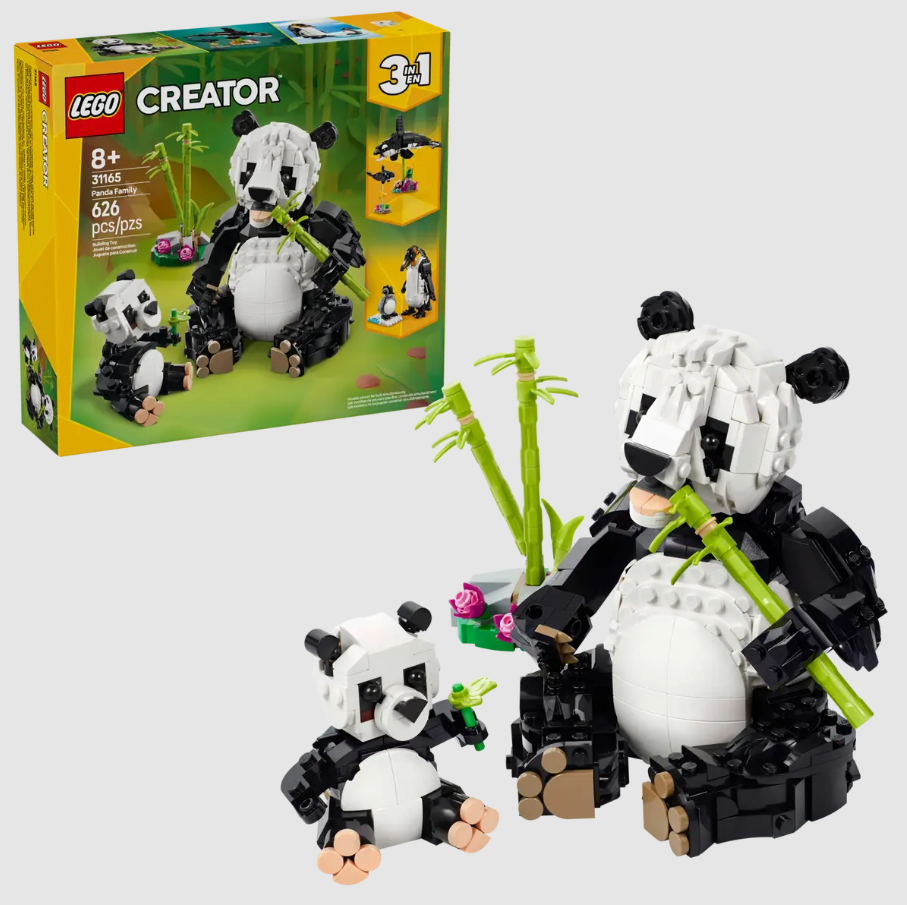 PANDA FAMILY WILD ANIMALS CREATOR LEGO