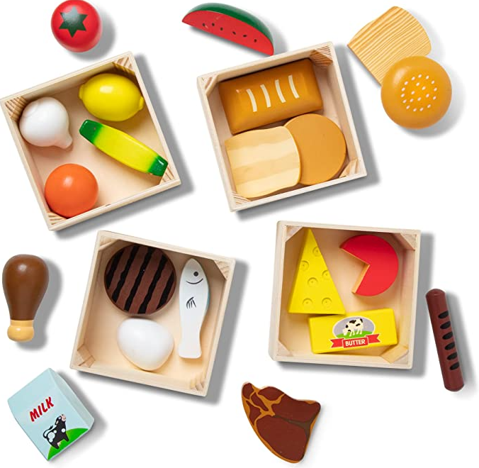 PLAY FOOD WOODEN 21 PC