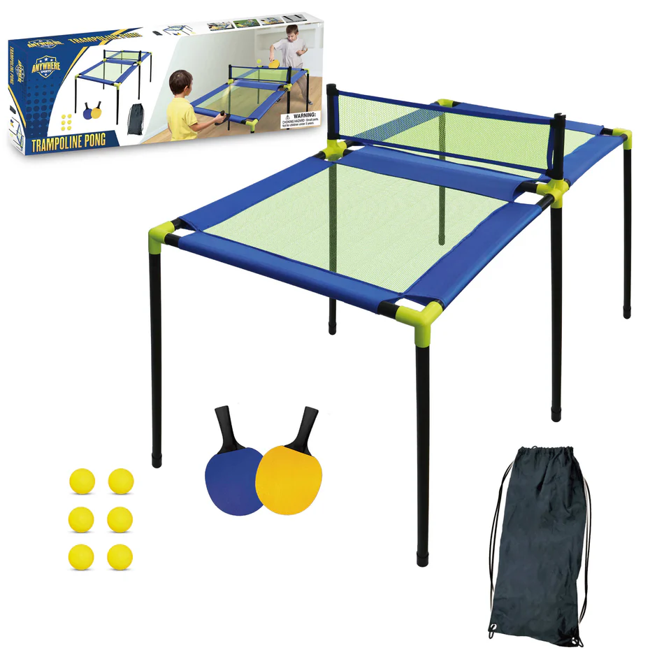 TRAMPOLINE PONG TABLE TENNIS SET dno