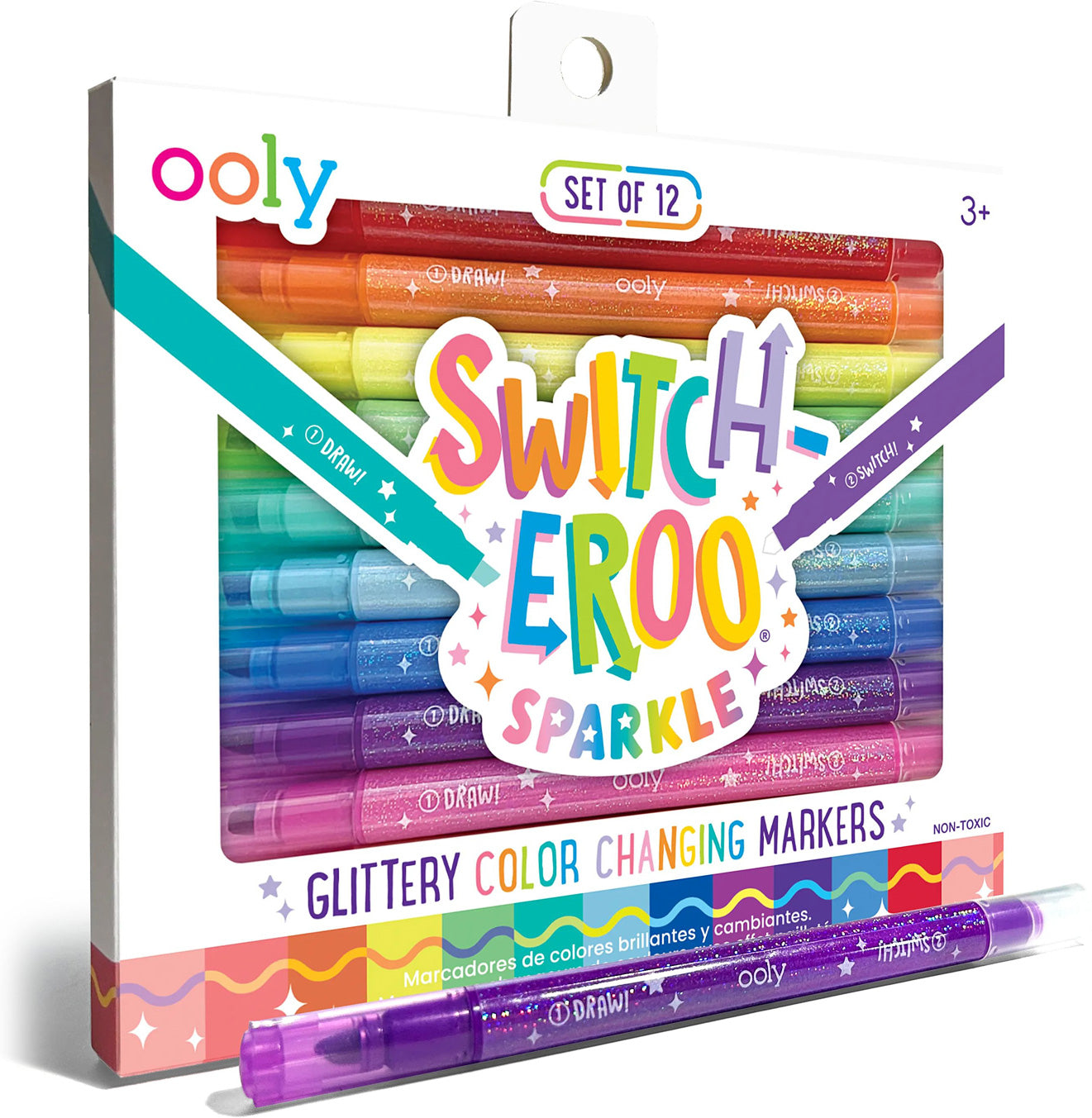 MARKERS SWITCHEROO SPARKLE 12 PK