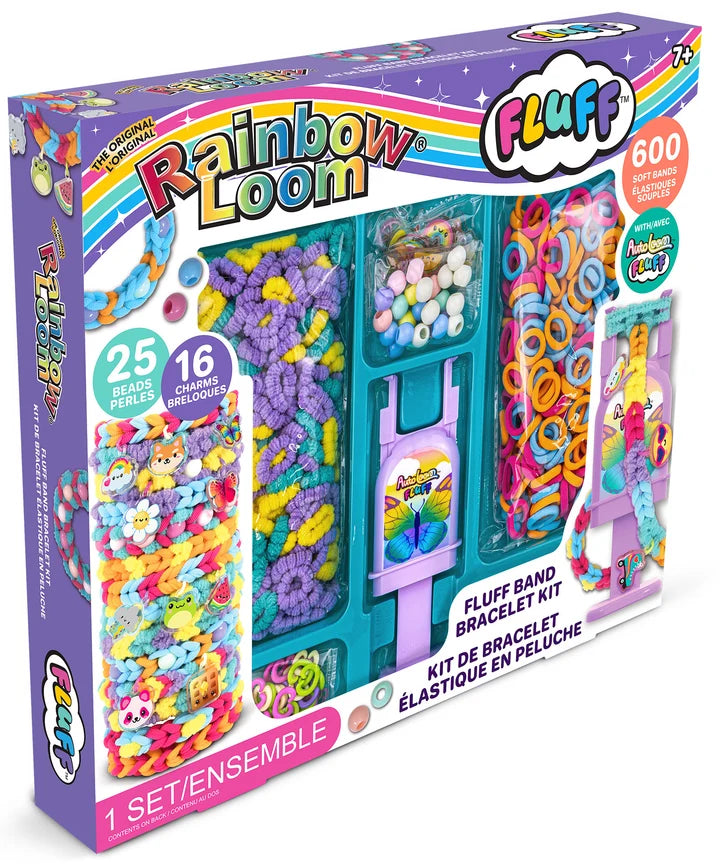 RAINBOW  LOOM FLUFF BAND BRACELET KIT