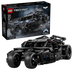 LEGO Technic Batman Batmobile model set shown with its retail box and the assembled black toy vehicle on a clean white background.