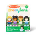 Packaging of Melissa & Doug Cheerylane play figures with four colorful figurines.