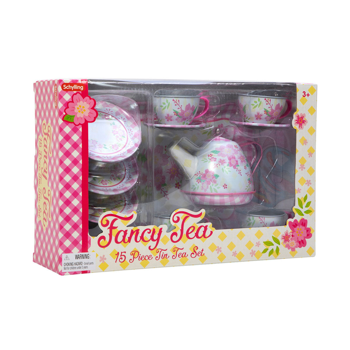 TEA SET FANCY TIN
