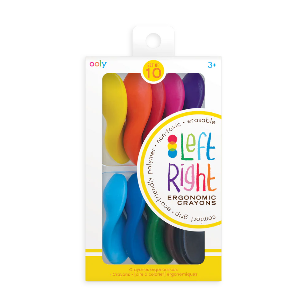 CRAYONS LEFT RIGHT ERGONOMIC