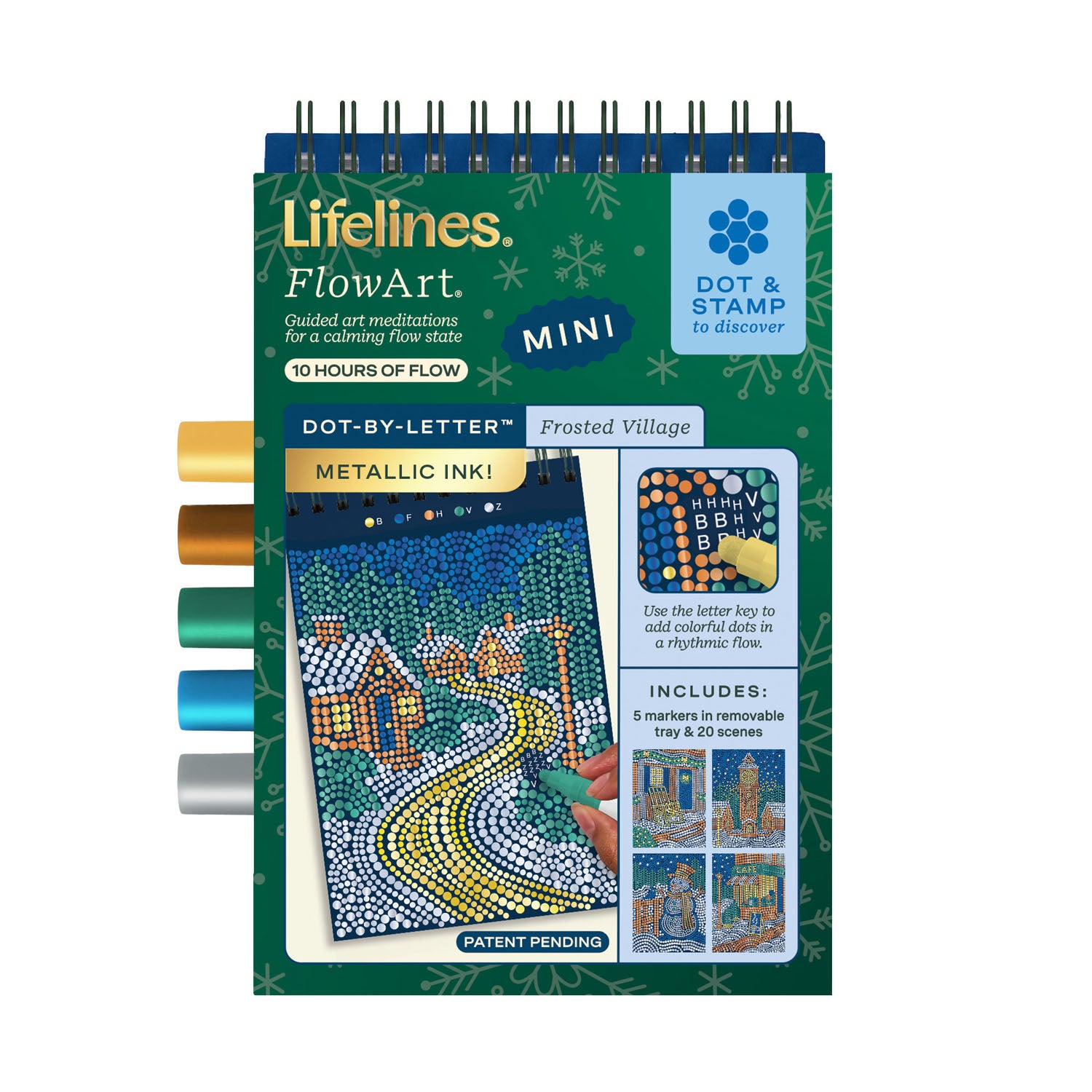 Lifelines Flow Art Mini Dot-By-Letter - Winter Collection