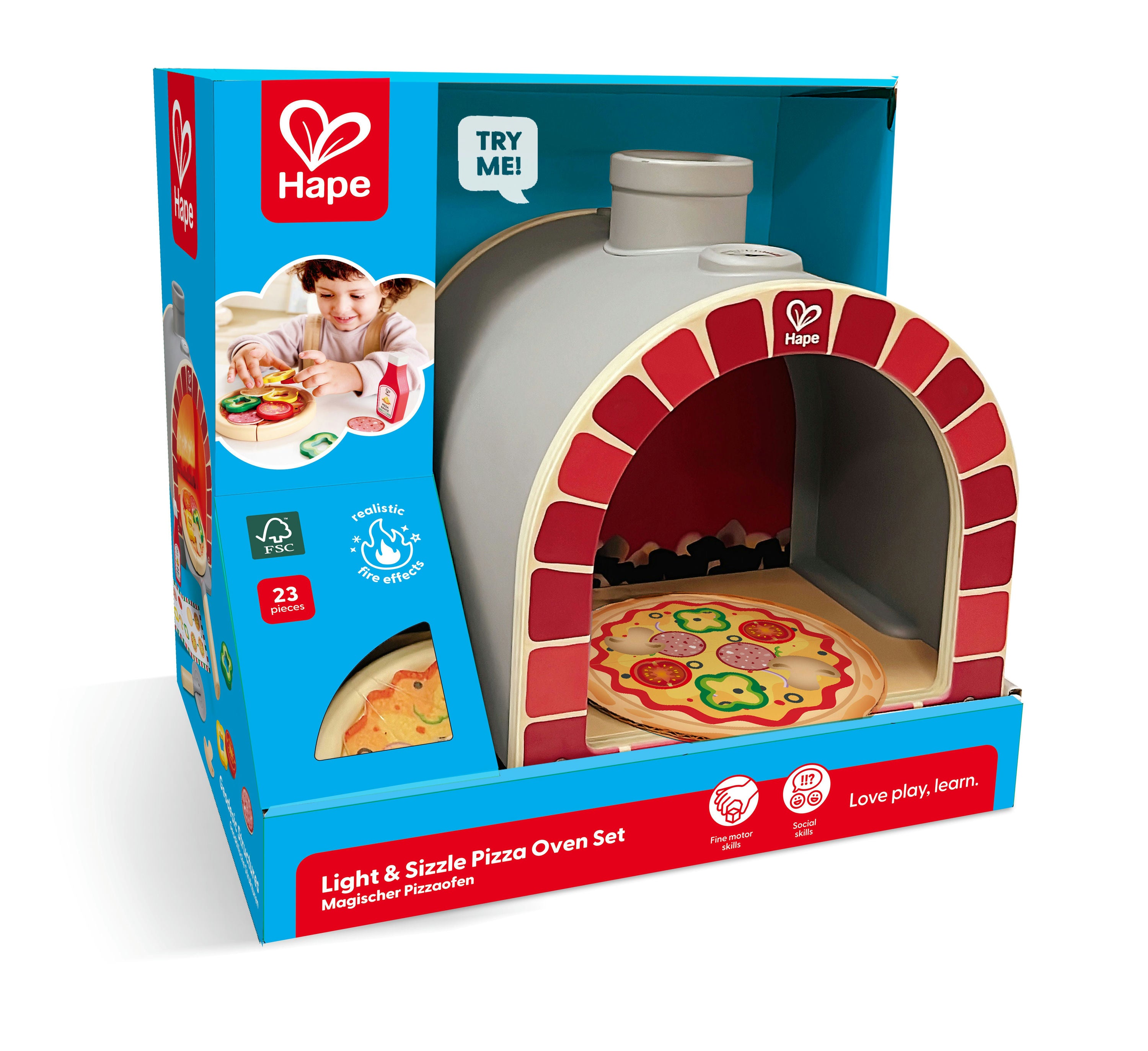 children's toy in box with white background
