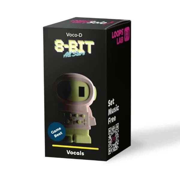 Box packaging of Voco-D 8-Bit All Stars by Loops Lab on a white background