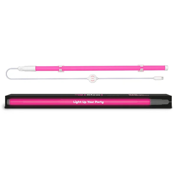 Pink LED stick with packaging on a white background