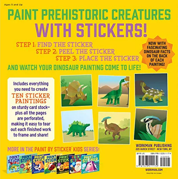 PAINT BY STICKER DINOSAURS