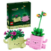 LEGO Botanicals rocking plants set with packaging on a transparent background