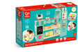 Hape Smart & Wooden Supermarket toy set packaging on a white background