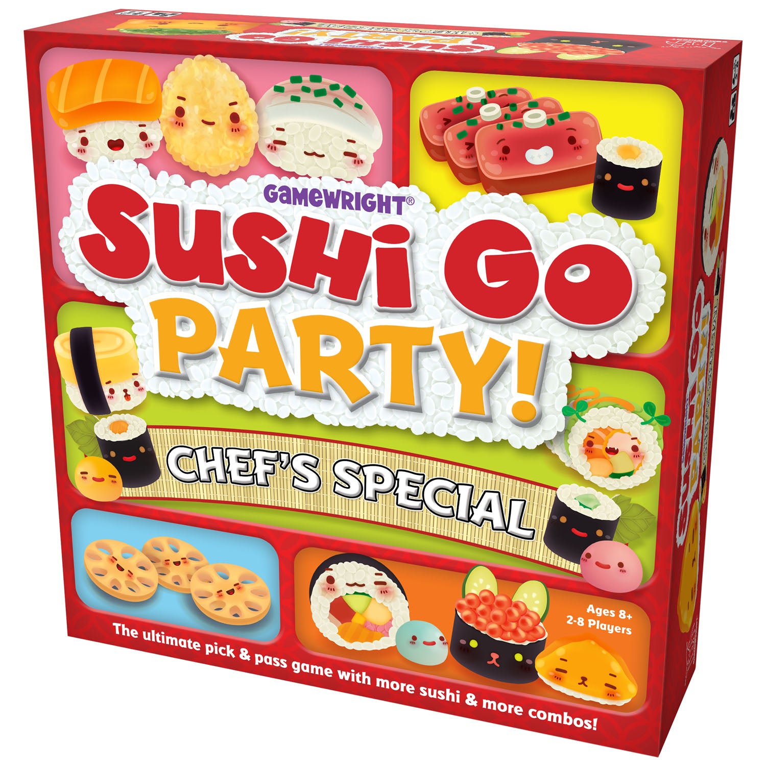 Sushi Go Party! game, white background
