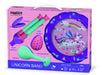 Box of Halilit Unicorn Band educational toys with colorful design on a white background