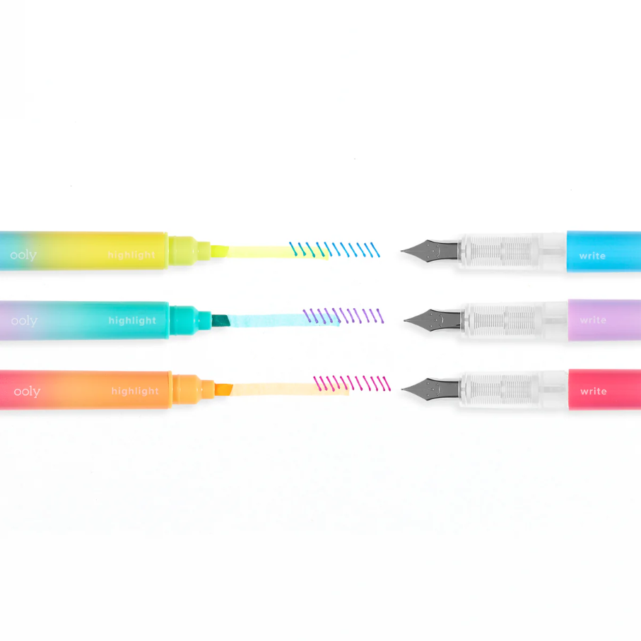 WRITER'S DUO FOUNTAIN PEN & HIGHLIGHTER