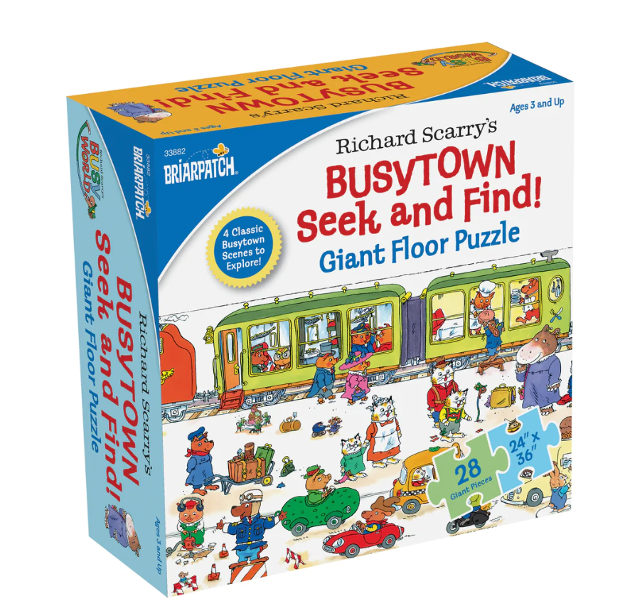 PUZZLE FLOOR BUSY TOWN SEEK & FIND 26PC RICHARD SCARRY