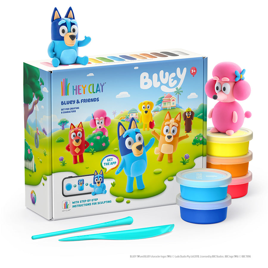 HEY CLAY SCULPT WITH APP - BLUEY & FRIENDS