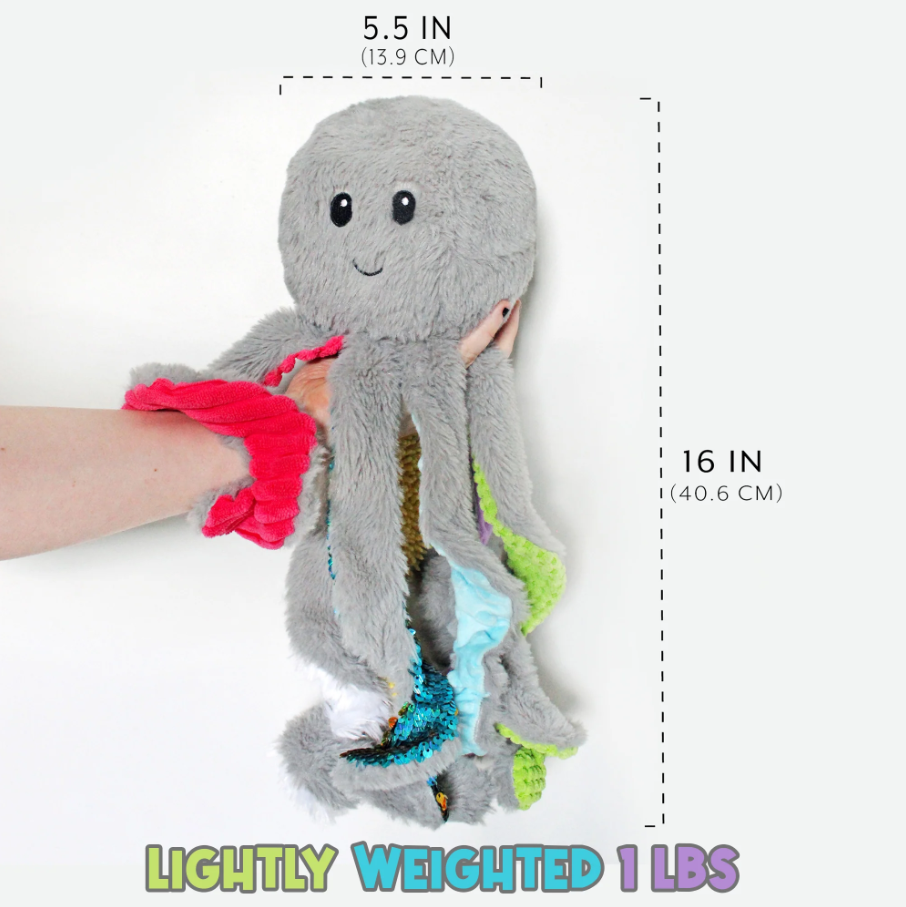 OCTOPUS QUIGGLY SENSORY WEIGHTED PLUSH