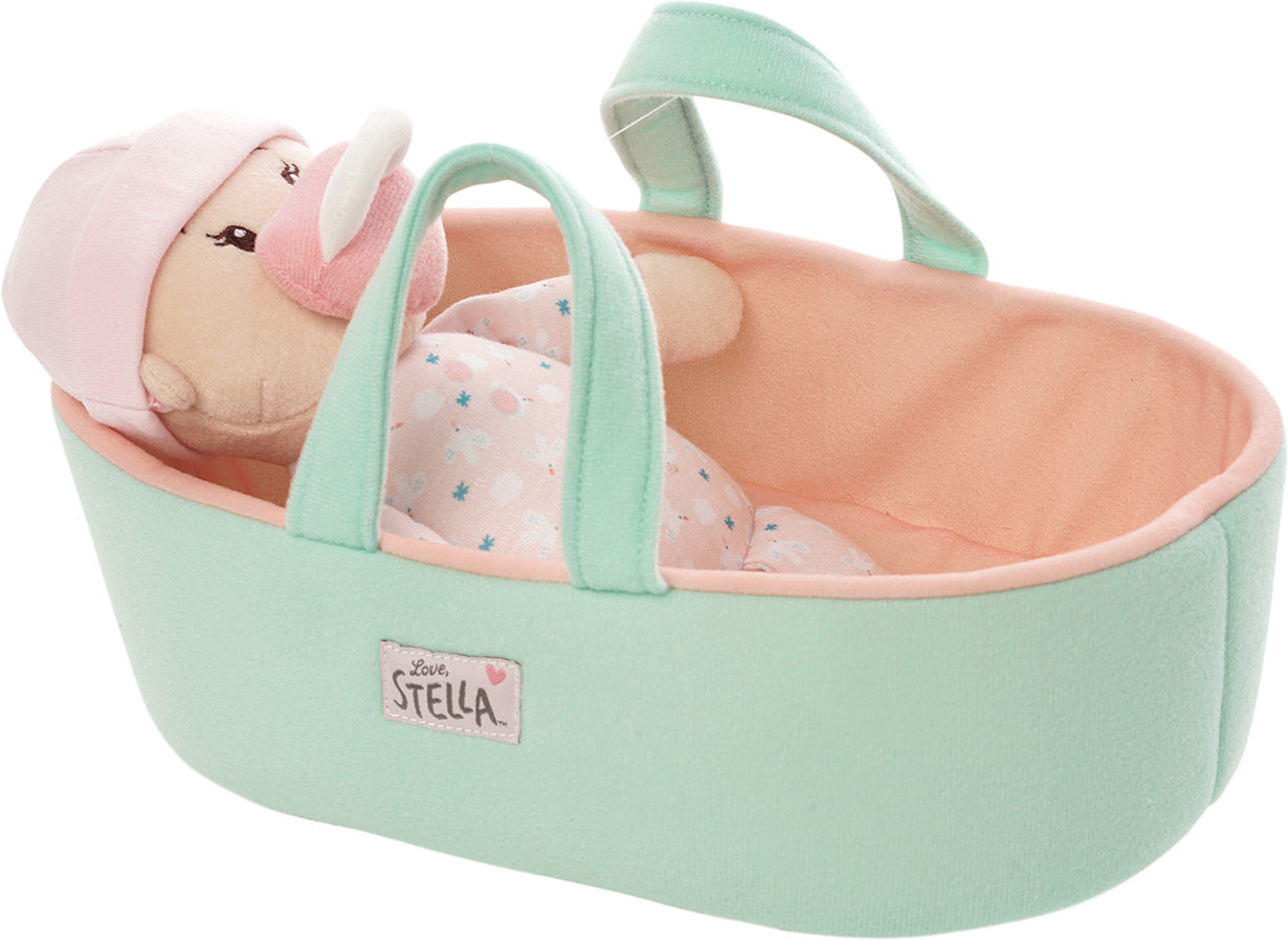 DOLL PEACH & BASSINET MY FIRST LOVE STELLA