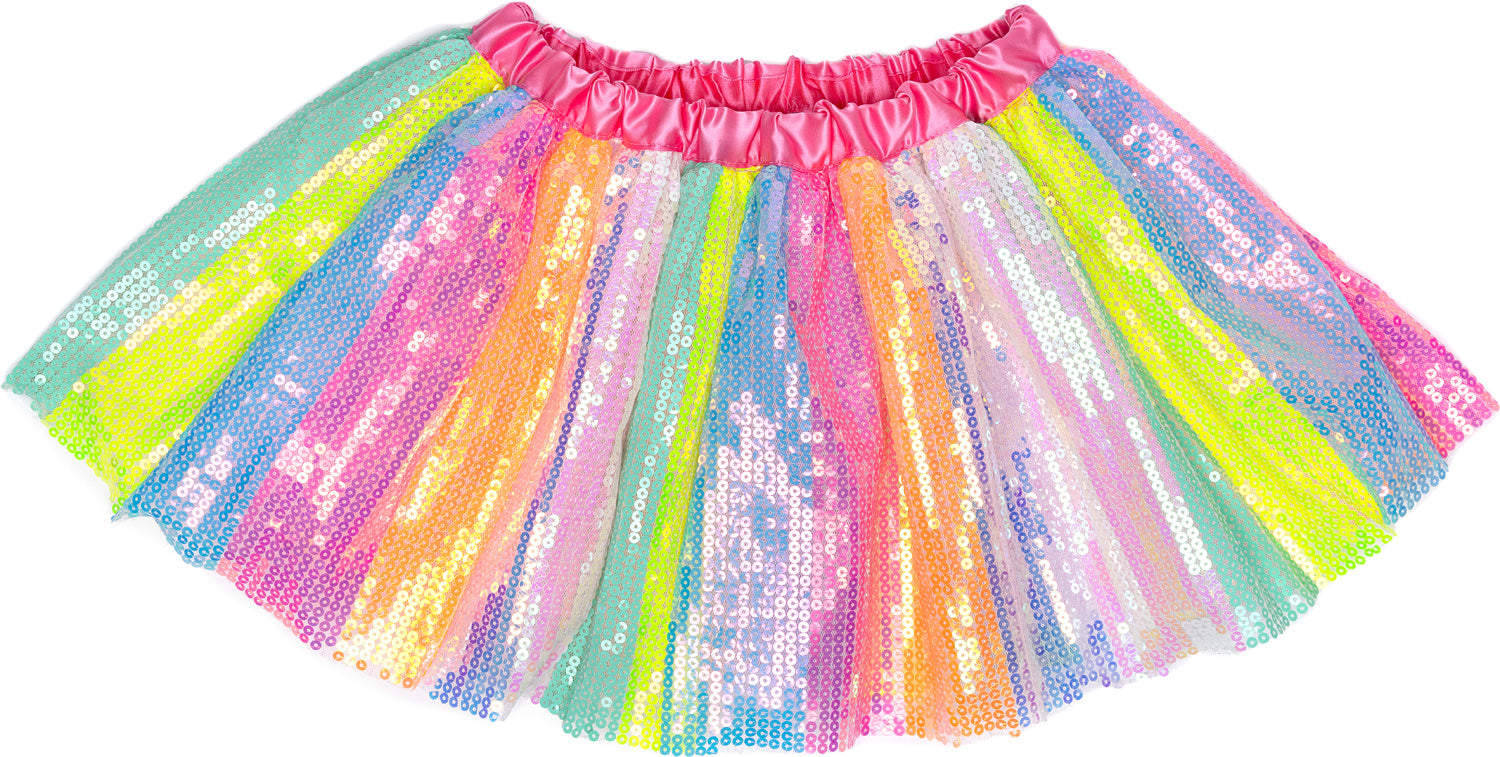 COSTUME SKIRT STRIPY SEQUINS