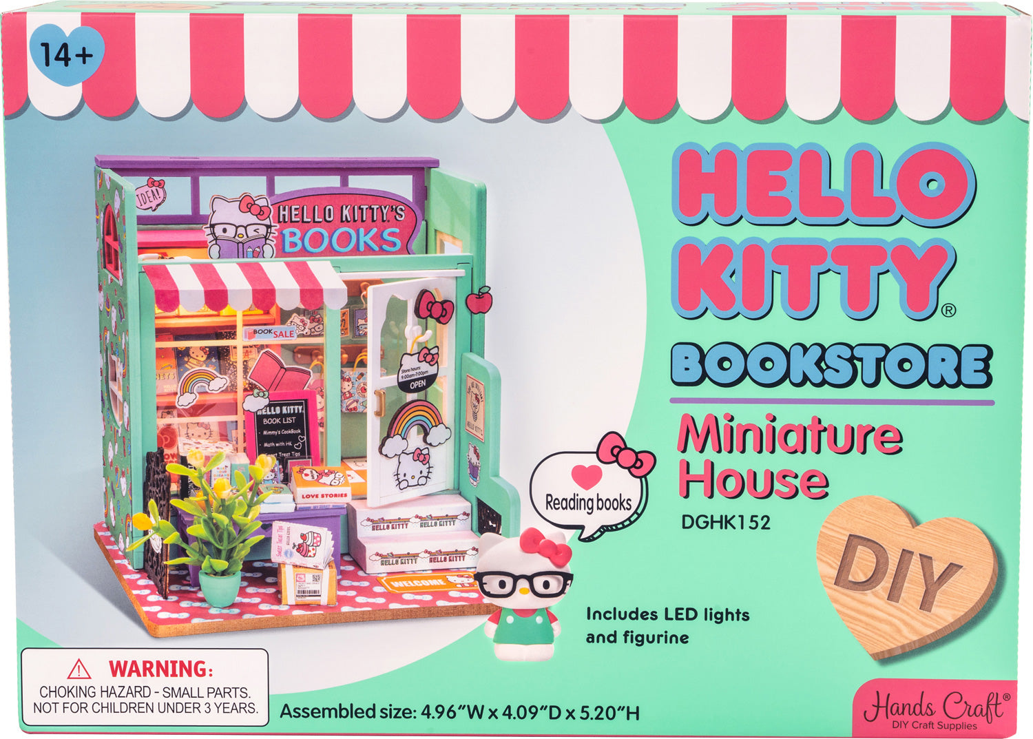 HELLO KITTY MINIATURE BOOKSTORE DIY BUILD