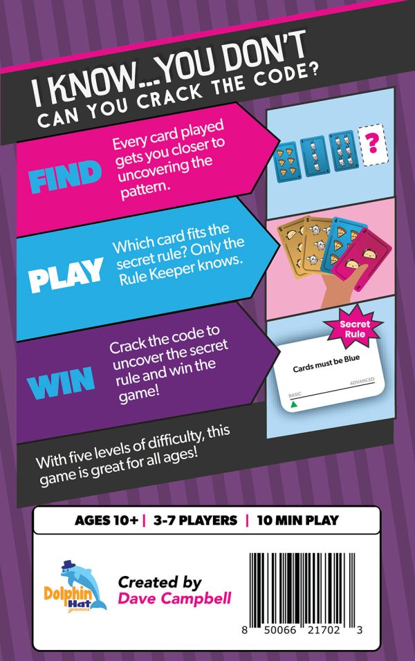 I KNOW YOU DON'T CARD GAME