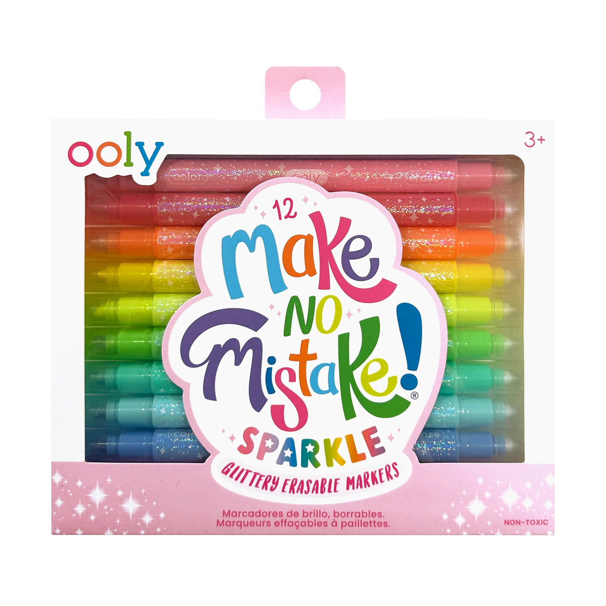 MARKERS MAKE NO MISTAKE GLITTERY ERASABLE 12 PK
