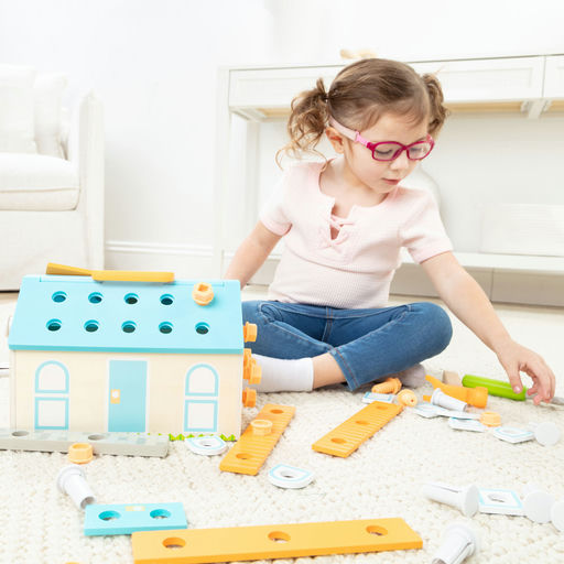 BUILD A HOUSE TOOLBOX PLAY SET