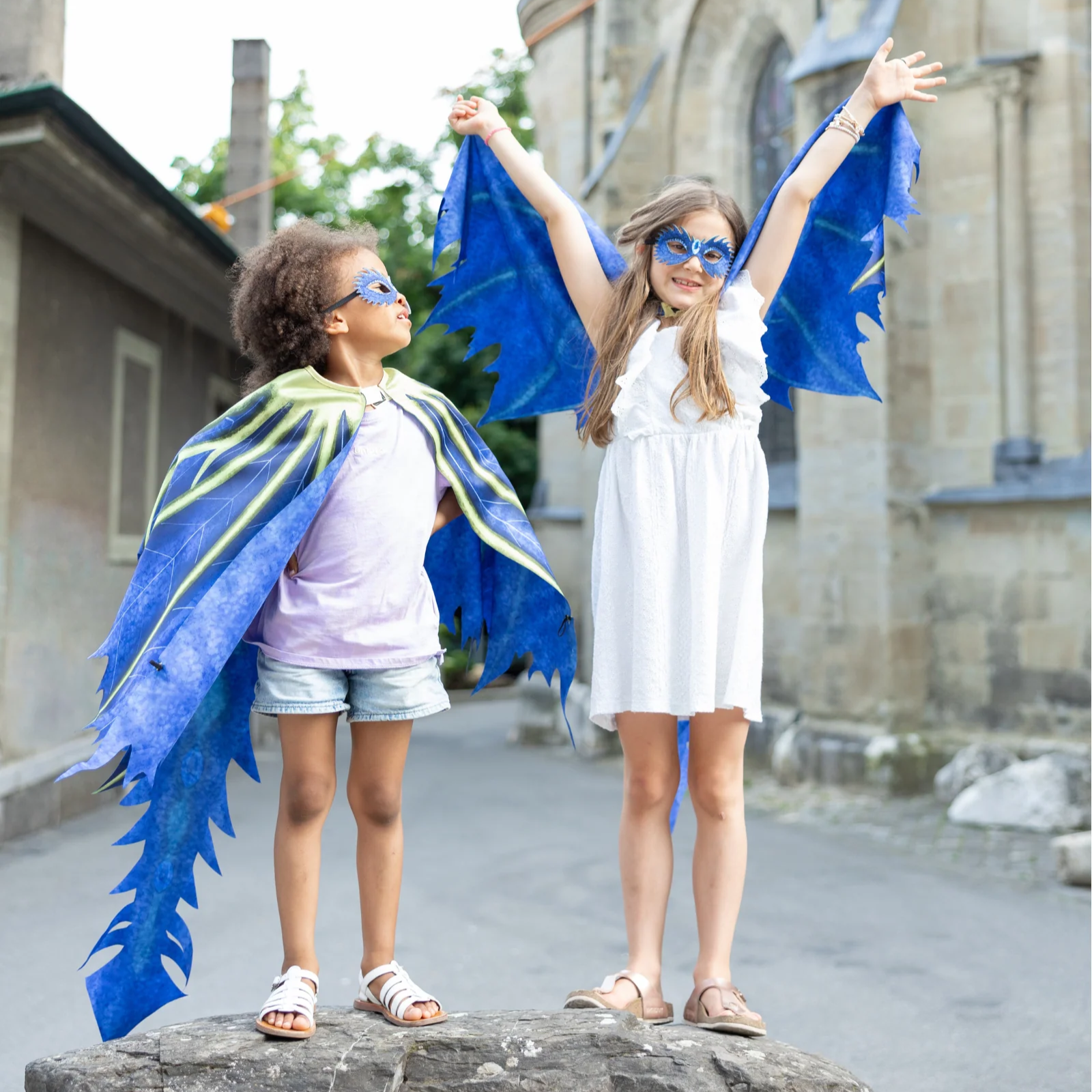 DRESS UP DRAGON JEWEL WINGS & MASK CELESTIAL