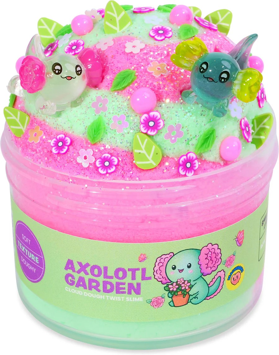 AXOLOTL GARDEN CLOUD DOUGH TWIST SLIME